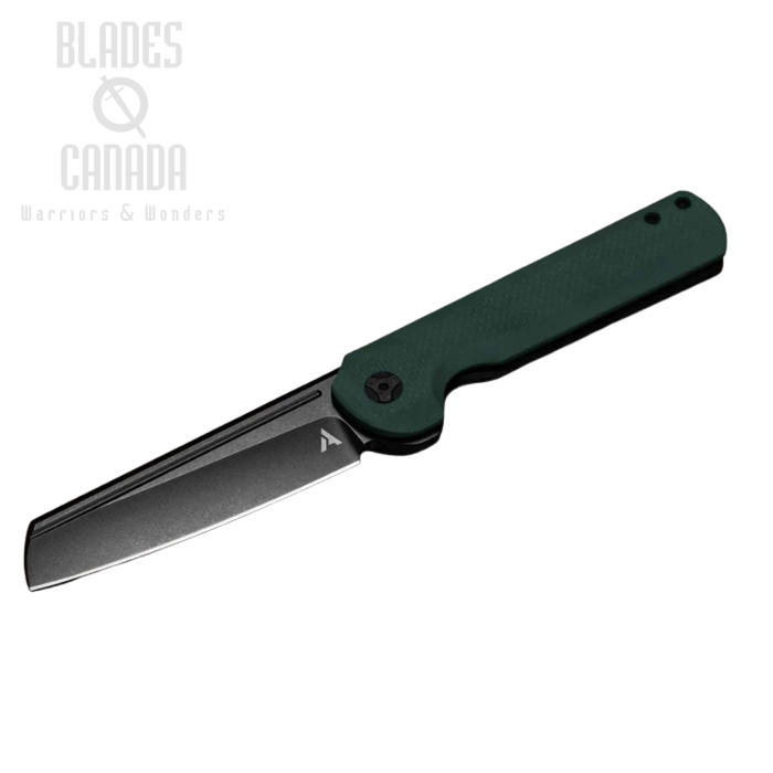 (image for) Arcform Slimfoot Framelock Folding Knife, M390 Black, G10 Green/Titanium Black, ARC-0124