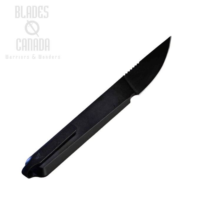 (image for) Arcform Alt:Cut Minimal Fixed Blade Knife, S35VN Black Straight Back, Titanium Black, ARC-0168B