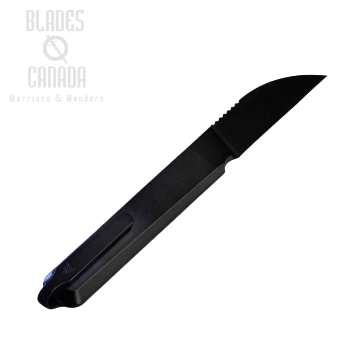 (image for) Arcform Alt:Cut Minimal Fixed Blade Knife, S35VN Black Wharncliffe, Titanium Black, ARC-0172B