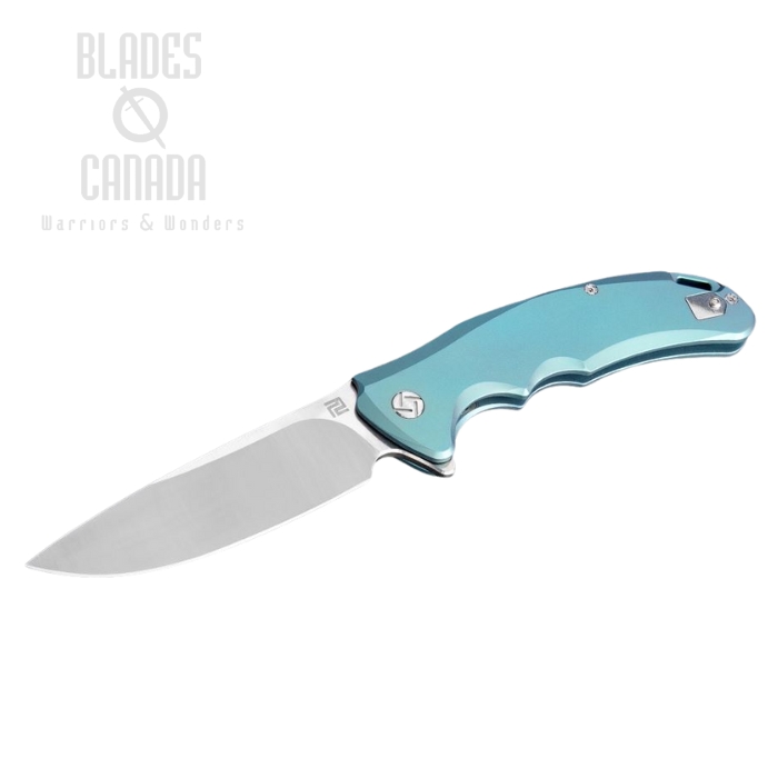 Artisan Cutlery Tradition Flipper Framelock Knife, S35VN, Titanium, 1702GGN