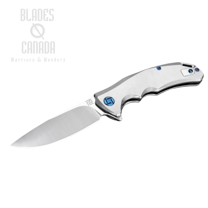 Artisan Cutlery Mini Tradition Flipper Framelock Knife, S35VN, Titanium, 1702GSGY