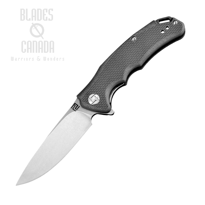 Artisan Cutlery Tradition Flipper Folding Knife, D2, G10 Black, 1702PBK