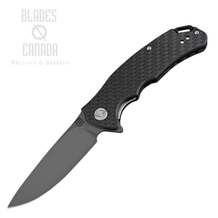 Artisan Tradition Mini Flipper Folding Knife, D2, Carbon Fiber, 1702PSBCF