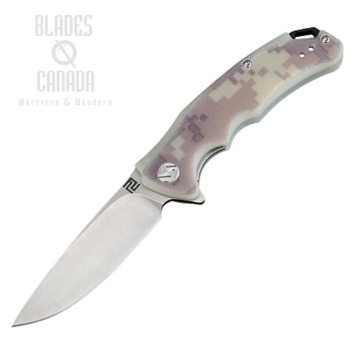 Artisan Cutlery Mini Tradition Flipper Folding Knife, D2, G10 Camo, 1702PSCGF
