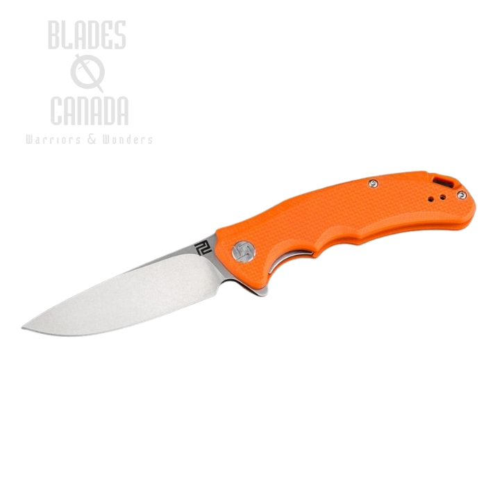 Artisan Cutlery Mini Tradition Flipper Folding Knife, D2, G10 Orange, 1702PSOEF