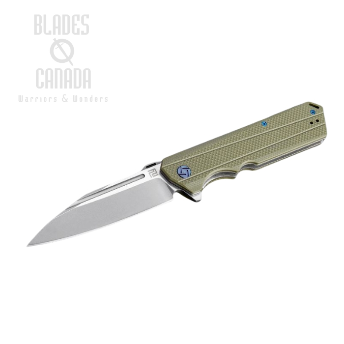 Artisan Cutlery Littoral Flipper Folding Knife, D2, G10 Green, 1703PGN