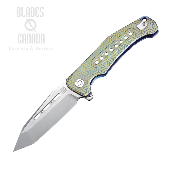Artisan Cutlery Jungle Flipper Folding Knife, S35VN, Titanium, 1705GBU02