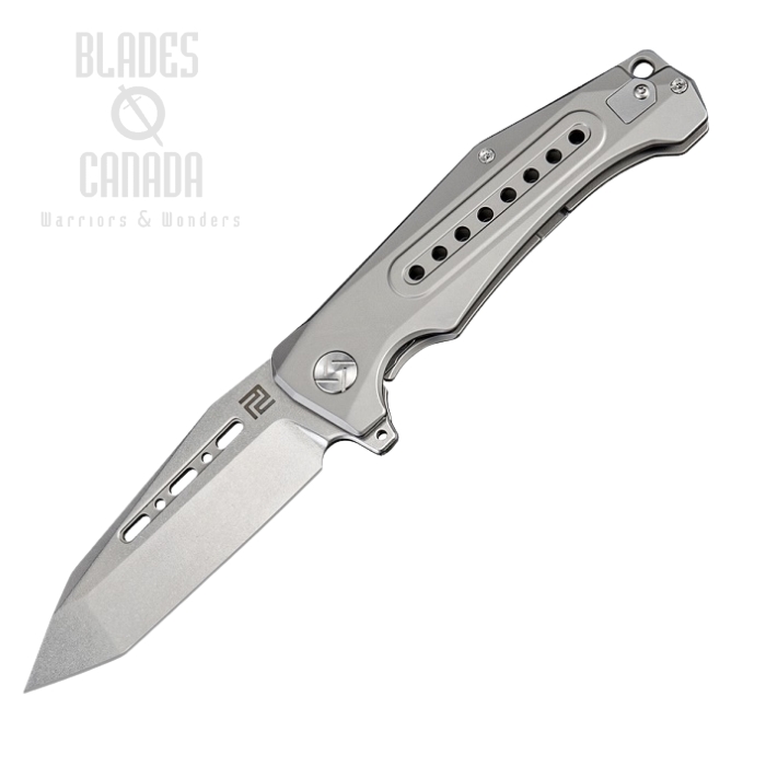 Artisan Cutlery Jungle Flipper Framelock Knife, S35VN Tanto, Titanium, 1705GGYS