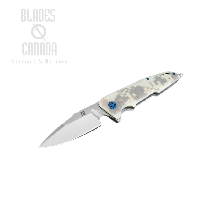 Artisan Cutlery Predator Flipper Folding Knife, D2, G10 Camo, 1706PCG
