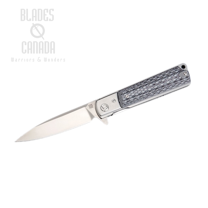 Artisan Cutlery Classic Flipper Folding Knife, D2, G10 Grey, 1802PBGC