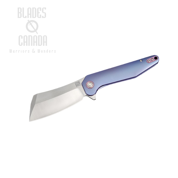 Artisan Cutlery Osprey Flipper Framelock Knife, S35VN, Titanium Blue, 1803G-BUS