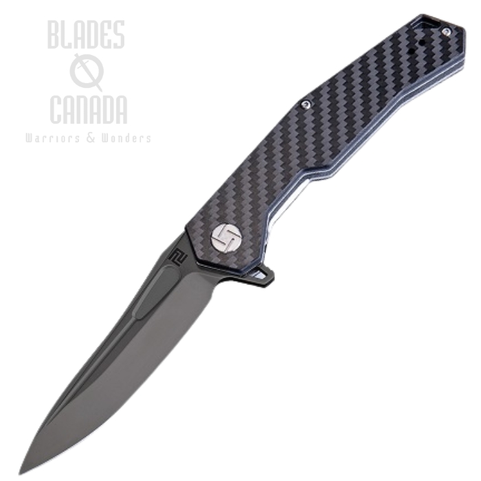 Artisan Cutlery Zumwalt Flipper Folding Knife, D2, Carbon Fiber, 1808P-BCF