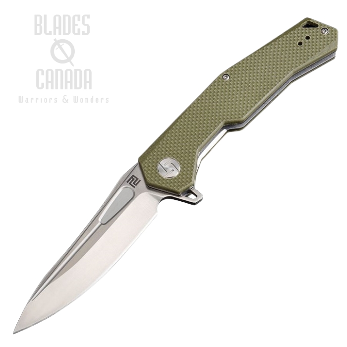 Artisan Cutlery Zumwalt Flipper Folding Knife, D2, G10 Green, 1808PGNF