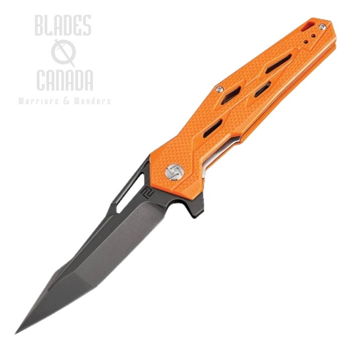 Artisan Cutlery Interceptor Flipper Folding Knife, D2, G10 Orange, 1812PBOE