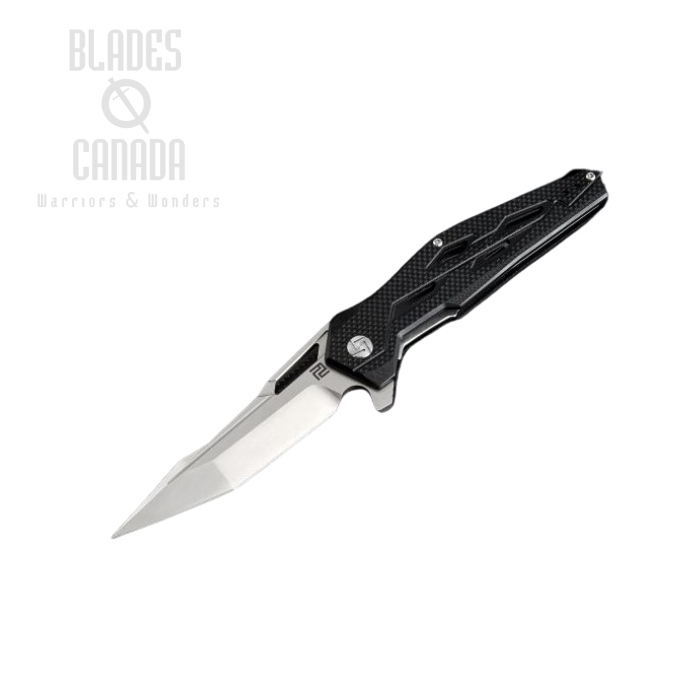 Artisan Cutlery Interceptor Flipper Folding Knife, D2, G10 Black, 1812P-SBK