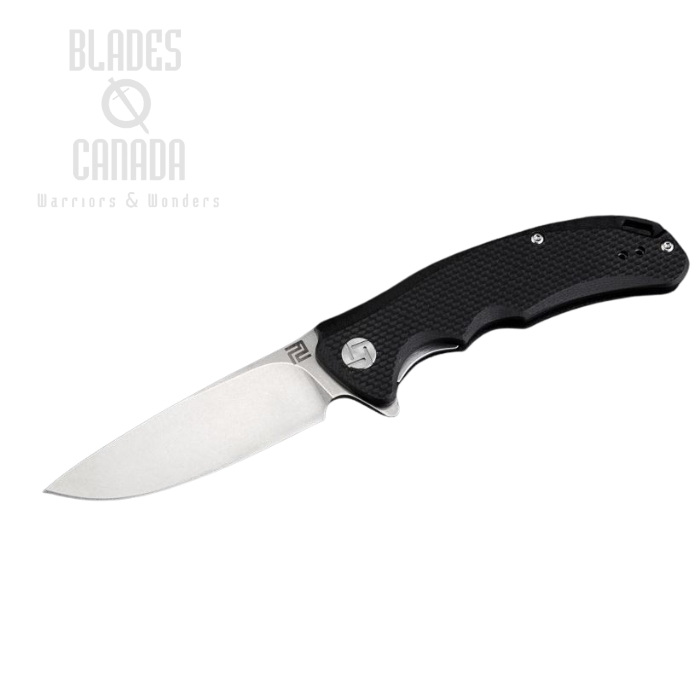 Artisan Cutlery Mini Tradition Flipper Folding Knife, D2, G10 Black, 1702PSBKF