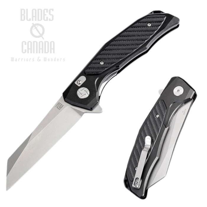 Artisan Cutlery Megahawk Flipper Folding Knife, D2, Aluminum/G10, 1809P-BBK