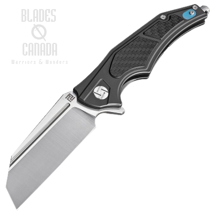 Artisan Cutlery Apache Flipper Framelock Knife, M390, Titanium/CF, 1813GBKM