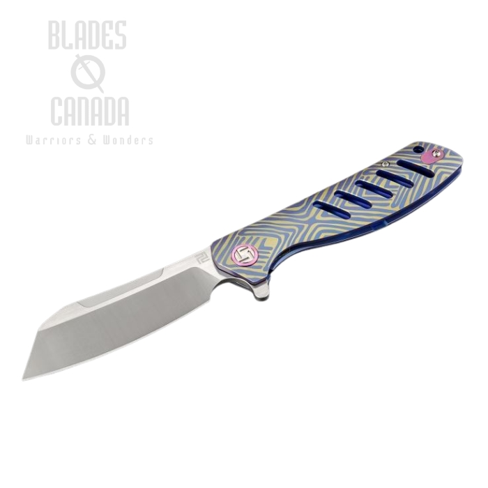 Artisan Cutlery Tomahawk Flipper Framelock Knife, S35VN, Titanium, 1815GBU03
