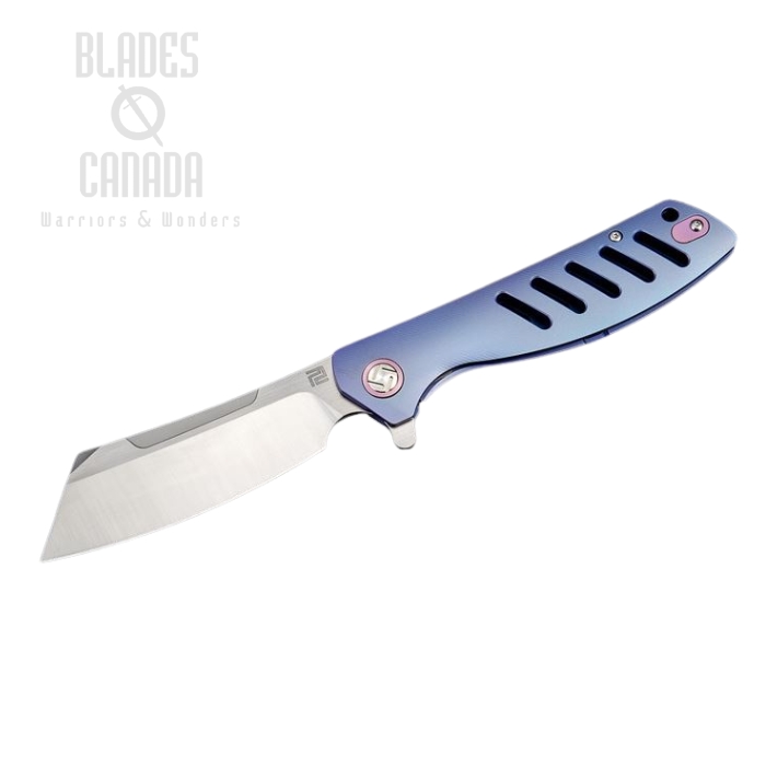 Artisan Cutlery Tomahawk Flipper Framelock Knife, M390, Titanium, 1815G-BUM