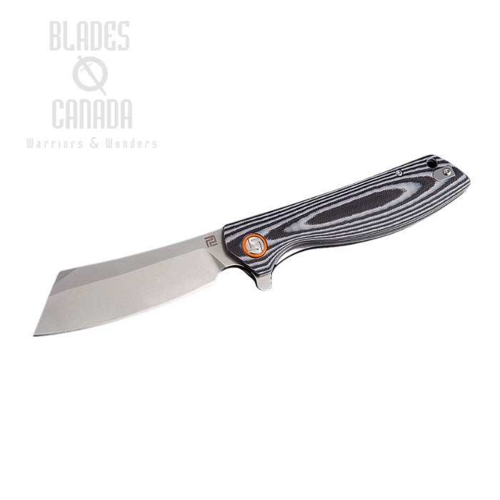 Artisan Cutlery Tomahawk Flipper Framelock Knife, D2, G10 Black/White, 1815P-BGC