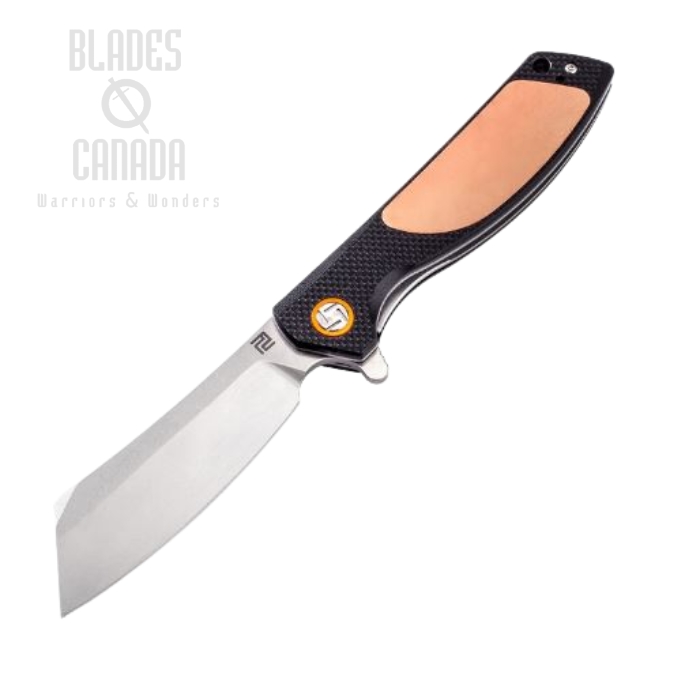 Artisan Cutlery Tomahawk Flipper Folding Knife, D2, Copper/G10, 1815PCG2
