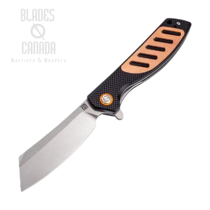 Artisan Cutlery Tomahawk Flipper Folding Knife, D2, Copper/G10, 1815PCG3