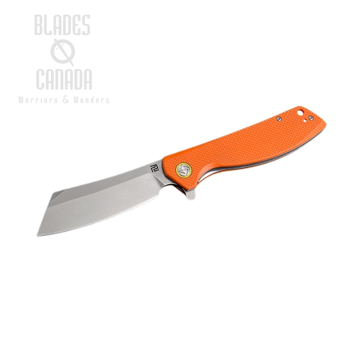 Artisan Cutlery Tomahawk Flipper Folding Knife, D2, G10 Orange, 1815POEF