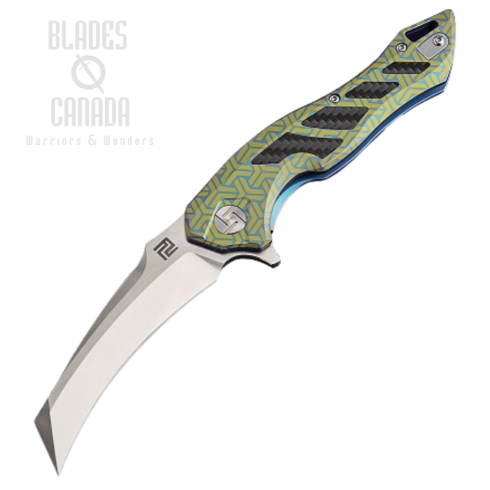 Artisan Cutlery Eagle Flipper Framelock Knife, S35VN, Titanium, 1816GBU02