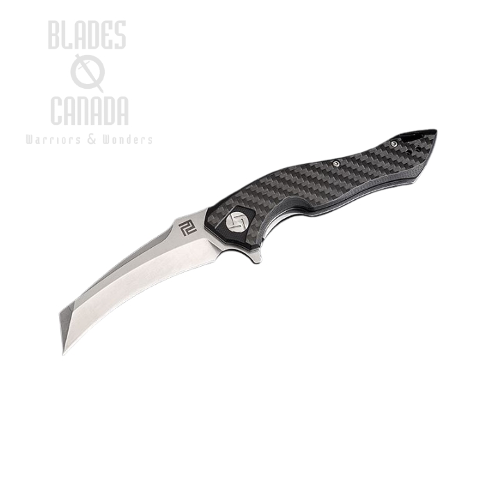 Artisan Cutlery Eagle Flipper Folding Knife, D2, Carbon Fiber, 1816P-CF