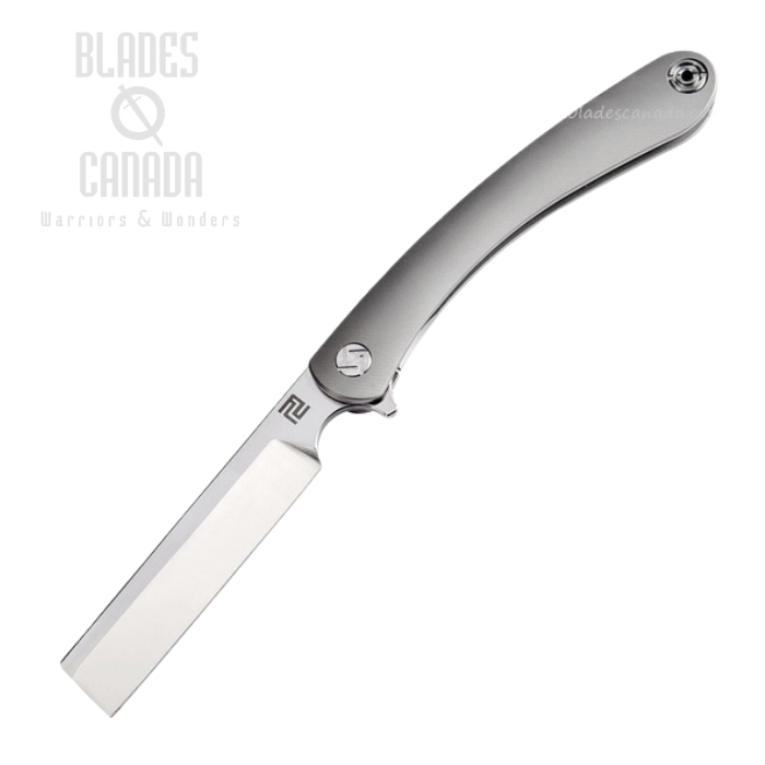Artisan Cutlery Orthodox Flipper Framelock Knife, M390, Titanium, 1817G-SGYM