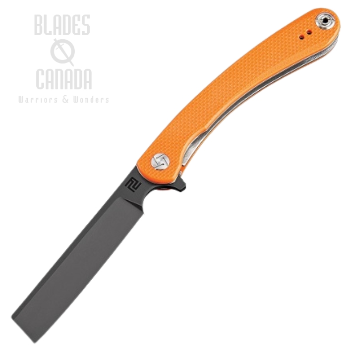 Artisan Cutlery Mini Orthodox Flipper Folding Knife, D2, G10 Orange, 1817PSBOEF