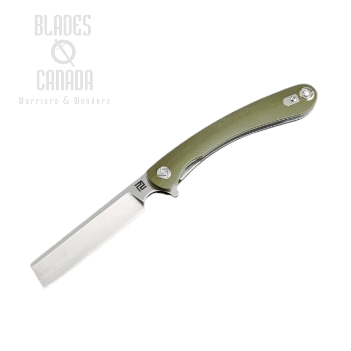 Artisan Cutlery Mini Orthodox Flipper Folding Knife, D2, G10 OD, 1817PSGNC