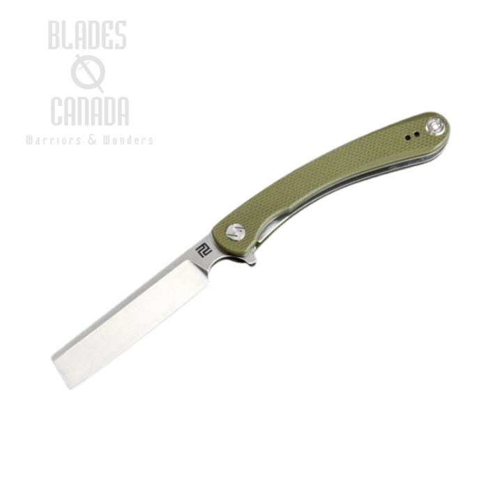 Artisan Cutlery Mini Orthodox Flipper Folding Knife, D2, G10 Green, 1817PS-GNF