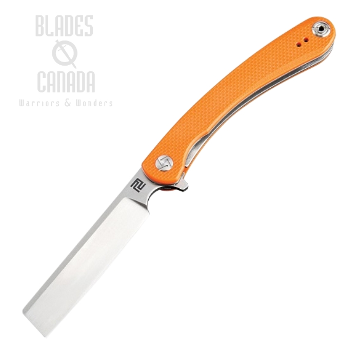 Artisan Cutlery Mini Orthodox Flipper Folding Knife, D2, G10 Orange, 1817PS-OEF