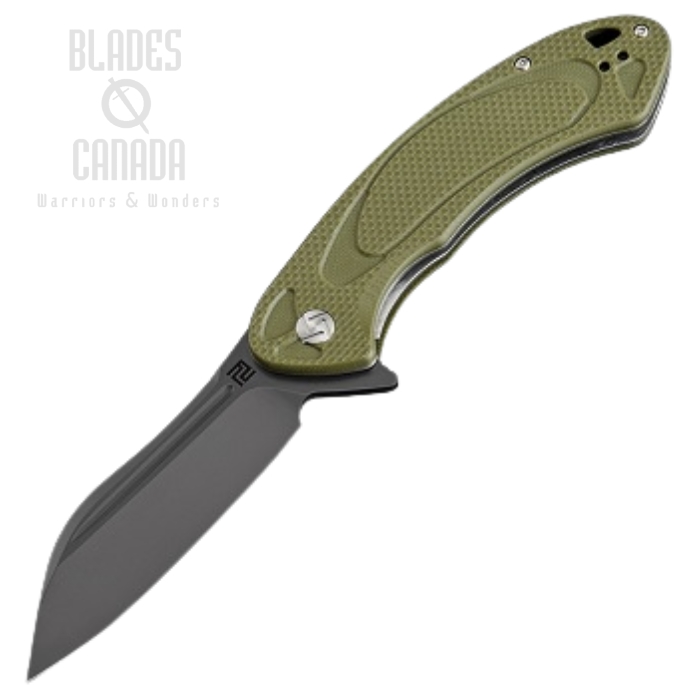 Artisan Cutlery Immortal Flipper Folding Knife, D2, G10 OD, 1818PBGNF