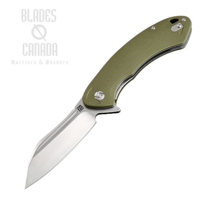 Artisan Cutlery Immortal Flipper Folding Knife, D2, G10 Green, 1818P-GNC