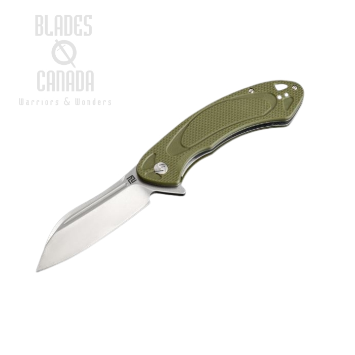 Artisan Cutlery Immortal Flipper Folding Knife, D2, G10 OD, 1818P-GNF