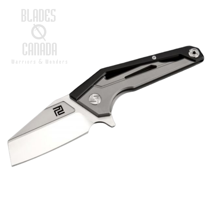 Artisan Cutlery Ravine Flipper Framelock Knife, M390, Titanium, 1819G-BKM