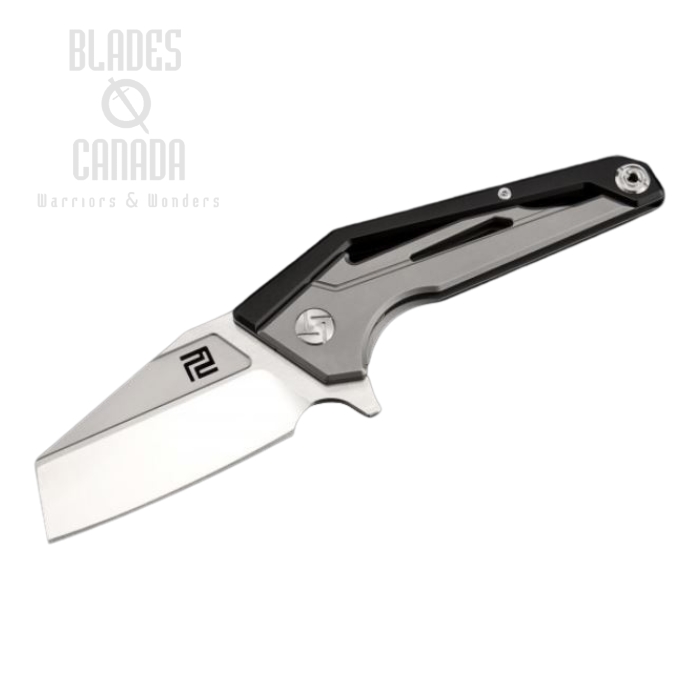 Artisan Cutlery Ravine Flipper Framelock Knife, S35VN, Titanium Black, 1819GBKS