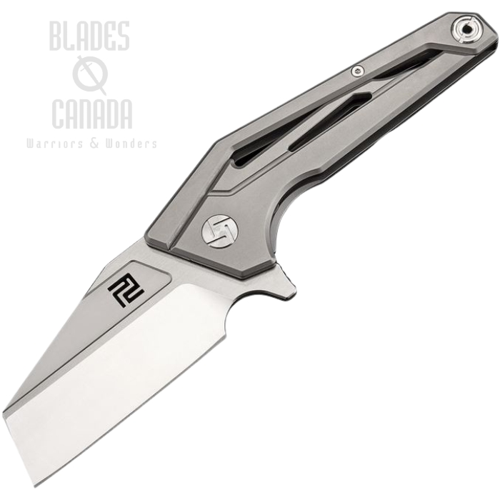 Artisan Cutlery Ravine Flipper Framelock Knife, M390, Titanium, 1819G-GYM