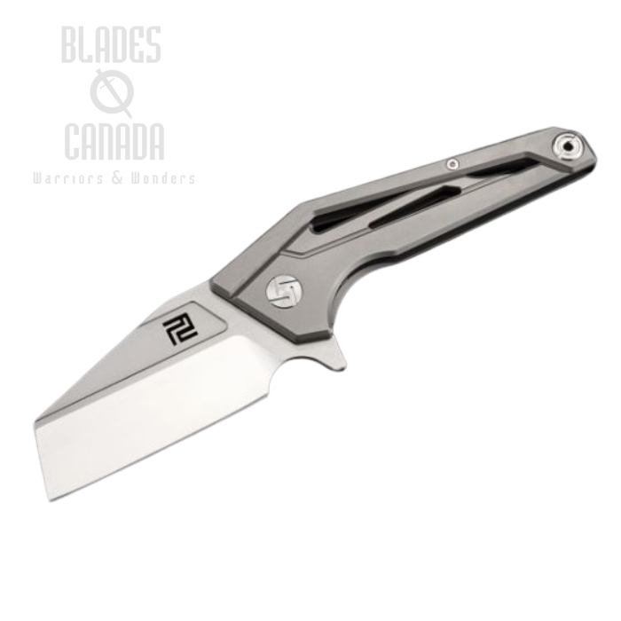 Artisan Cutlery Ravine Flipper Framelock Knife, S35VN, Titanium Grey, 1819G-GYS
