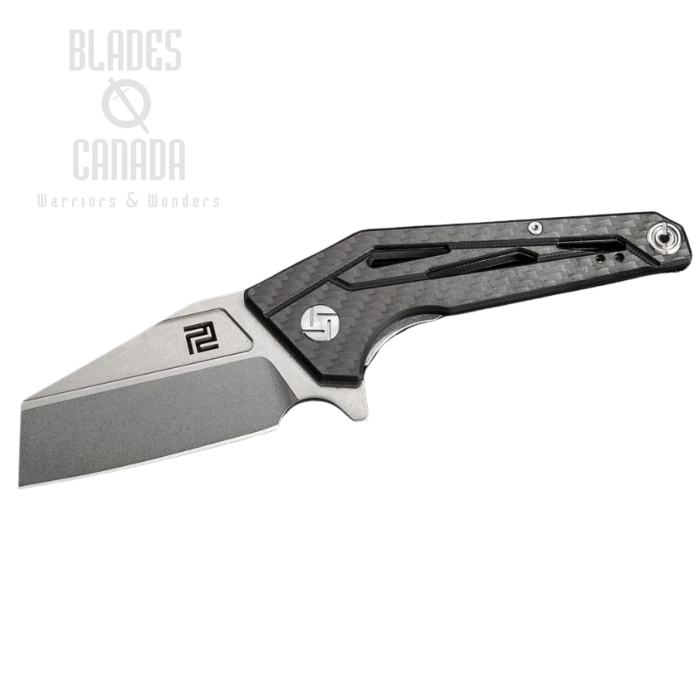 Artisan Cutlery Ravine Flipper Folding Knife, D2, Carbon Fiber, 1819P-CF