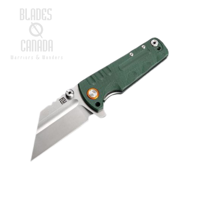 Artisan Cutlery Proponent Flipper Folding Knife, D2, G10 Green, 1820P-GNF