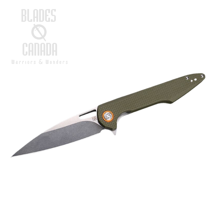 Artisan Cutlery Archeo Flipper Folding Knife, D2, G10 Green, 1821P-GNF
