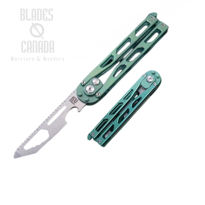 Artisan Cutlery Small Kinetic Tool, Titanium Green, 1823GSGN
