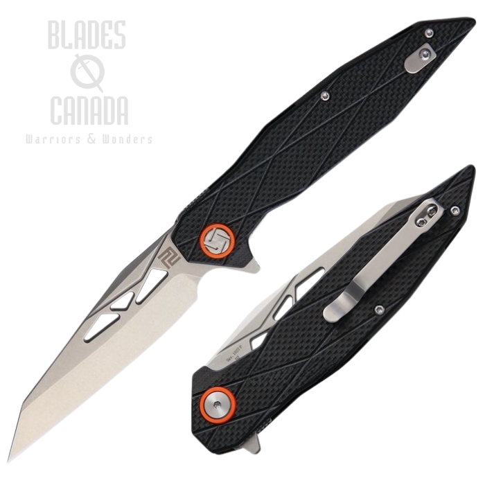 Artisan Cutlery Cygnus Flipper Folding Knife, D2, G10 Black, 1827PBKF