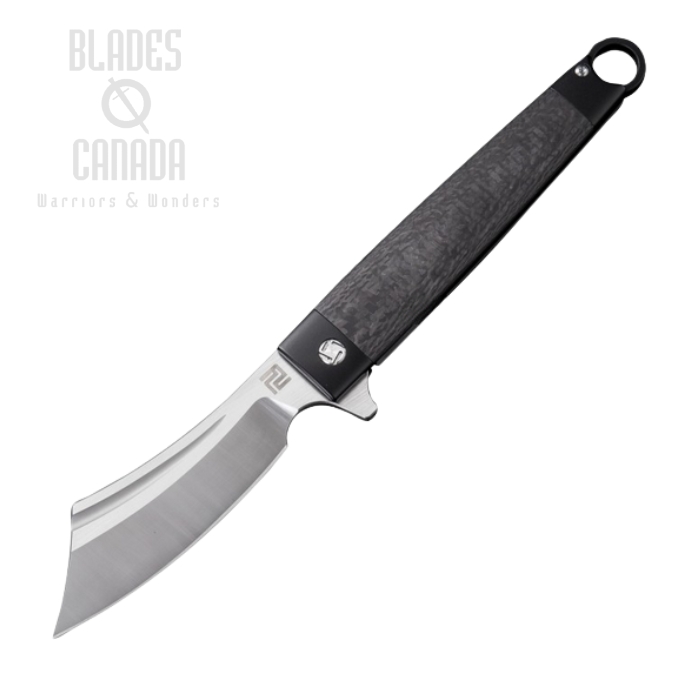 Artisan Cutlery Cutlass Flipper Framelock Knife, S35VN, Titanium/CF, 1830GBKS