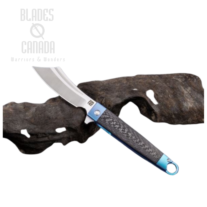 Artisan Cutlery Cutlass Flipper Folding Knife, S35VN, Titanium/CF, 1830G-BUS