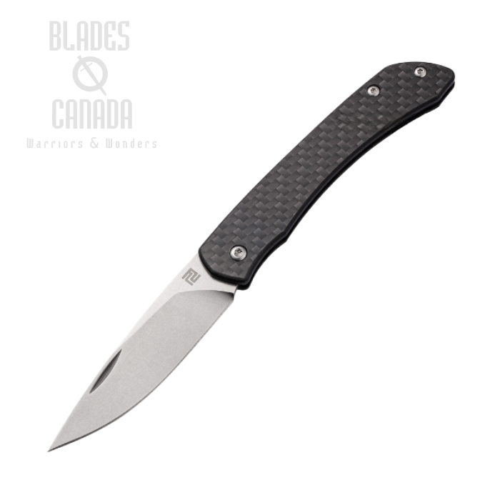 Artisan Cutlery Biome Slipjoint Folding Knife, 12C27 Sandvik, Carbon Fiber, 1840PCF